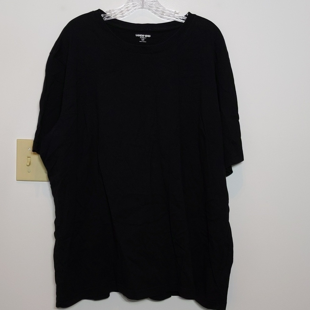 Lands End Super T Black T Shirt